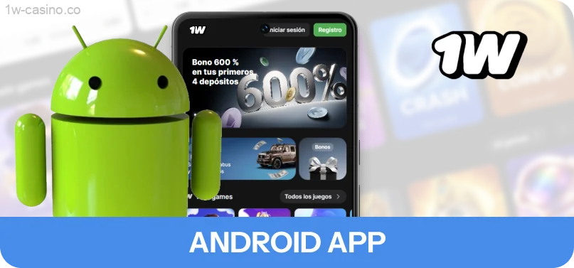 Download the 1w Android app for instant gaming anywhere!