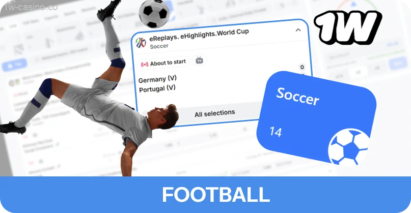 Bet on the Premier League, Champions League, and Copa Libertadores on 1w!