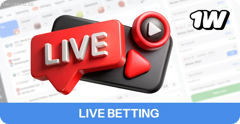 Bet on shifting momentum with instant live odds on 1w!
