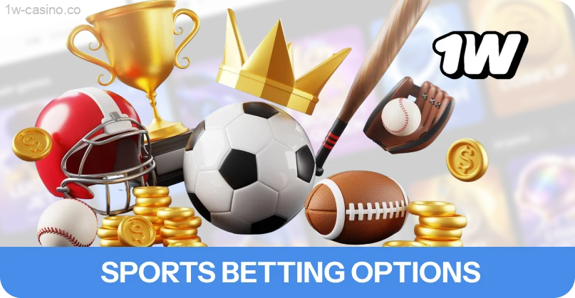 Place winning bets on sports and esports with the best odds on 1w!